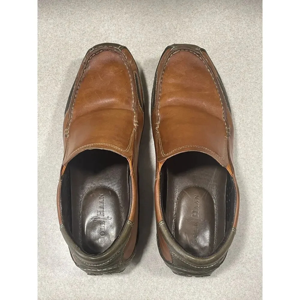 Cole Haan Shoes Mens Size 10 Brown Leather Slip On Casual Comfort Loafers